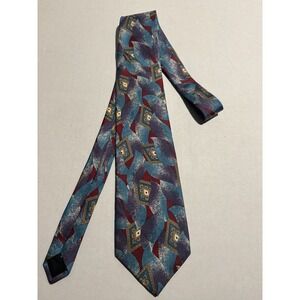 Moores Brand 100% Silk Men's 4" Necktie, Cool Pattern